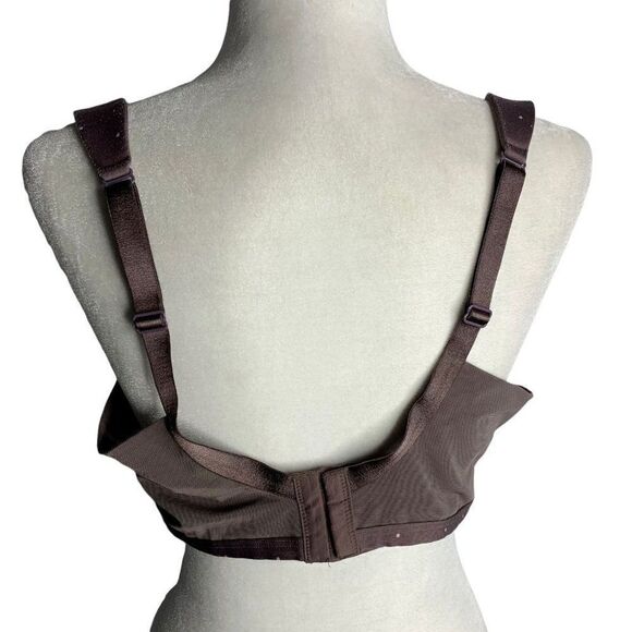 Cacique Balconette Underwire Bra 40DD Gray Dots Lace Lightly Lined Adjustable - Picture 3 of 5